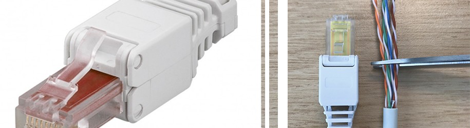 lotus Achternaam Blokkeren Toolless RJ45 Connector monteren?