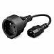 Stroomkabel AC plug naar C14 Type E 0,15m verloop - Penaarde