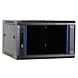 4U wandkast ongemonteerd met glazen deur 600x600x280mm (BxDxH)