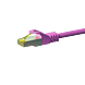 Cat7 S/FTP (PIMF) patchkabel 0,25m roze