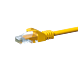 CAT5e UTP patchkabel 0,25m geel - CCA