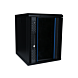 10 inch 9U serverkast met glazen deur 370x450x486mm (BxDxH)