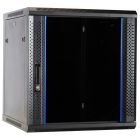 12U wandkast ongemonteerd met glazen deur 600x600x635mm (BxDxH)