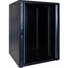 22U serverkast met glazen deur 800x800x1200mm (BxDxH)