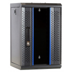 10 inch 9U serverkast met glazen deur 312x310x486mm (BxDxH)