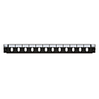 Front LC/SC 12 poorts zwart duplex/simplex, geschikt voor universele glasvezel lade