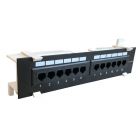 CAT6a UTP Wallmount Patchpaneel - 12 poorts