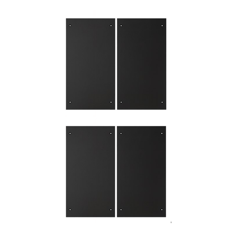 Datacenter set zijpanelen voor 48U kasten, 1200mm diep
