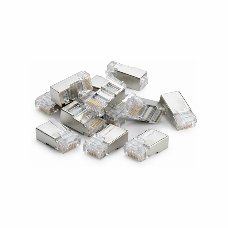 DANICOM FTP CAT5e RJ45 Connector - voor soepele en stugge kern - 10 stuks