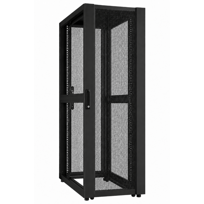 48U Datacenter serverkast met geperforeerde deur 600x1200x2250mm (BxDxH)