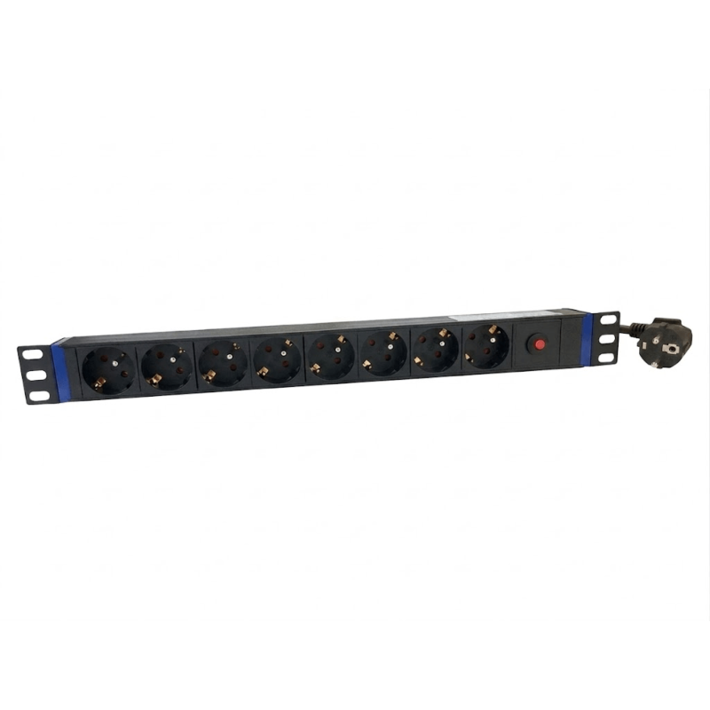 19 inch 8 voudige stekkerdoos - Master Overload - Penaarde