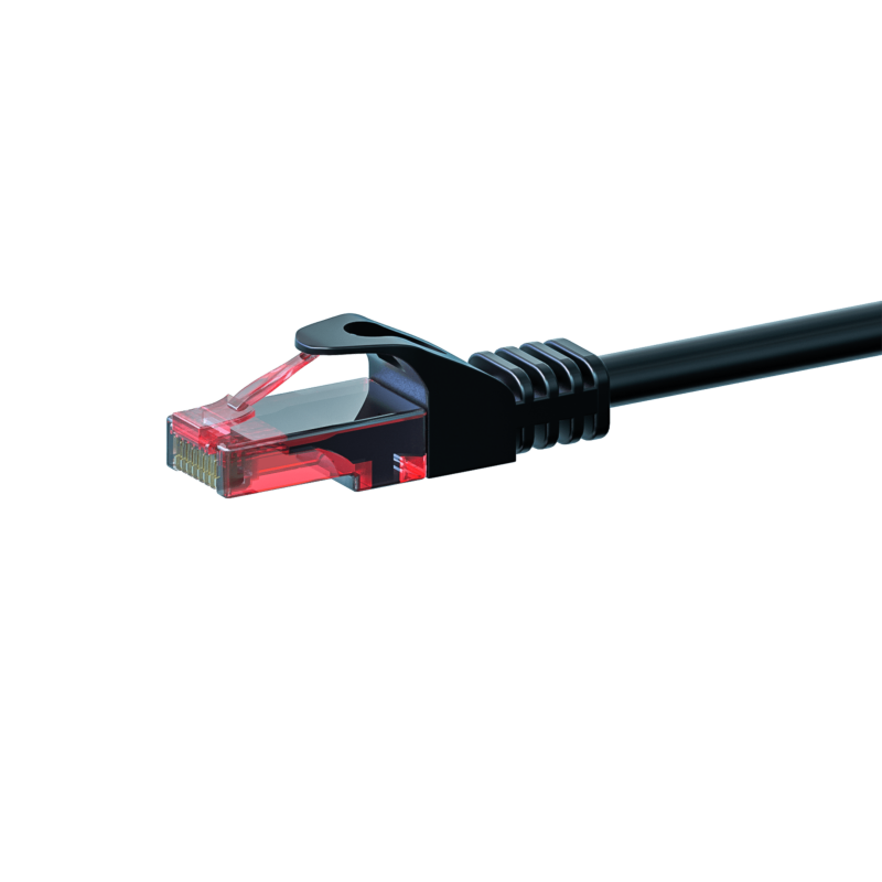 UTP CAT6 patchkabel 0,15m zwart - 100% koper