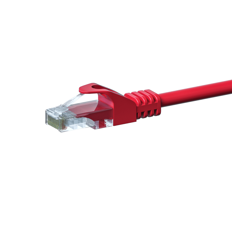 CAT5e UTP patchkabel 0,25m rood  - CCA