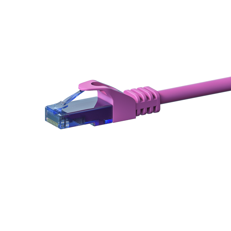 UTP CAT6a patchkabel 20m roze - 100% koper