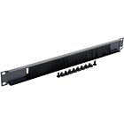 19 inch kabelinvoerpaneel met borstel - 1U