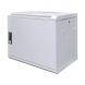 9U witte wandkast met metalen deur 600x450x500mm (BxDxH)