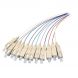 OS2 glasvezel pigtail gekleurde set SC/PC - 12 stuks