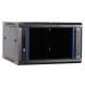 6U wandkast ongemonteerd met glazen deur 600x600x368mm (BxDxH)