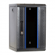 10 inch 9U serverkast met glazen deur 370x450x486mm (BxDxH)