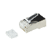 CAT6A Connector RJ45 + Hulpstukje - Shielded - voor soepele kern