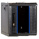 6U serverkast (10 inch) met glazen voordeur 370X450X370mm