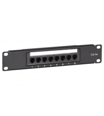 10 Inch CAT5e UTP patchpaneel - 8 poorts