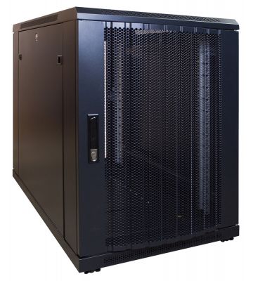 15U mini serverkast met geperforeerde deur 600x1000x860mm (BxDxH)