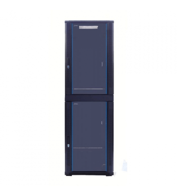 42U compartiment serverkast met glazen voordeur -2x20U -  600x600x2000mm (BxDxH)