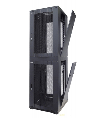 42U compartiment serverkast met geperforeerde deur -2x20U -  600x600x2000mm (BxDxH)