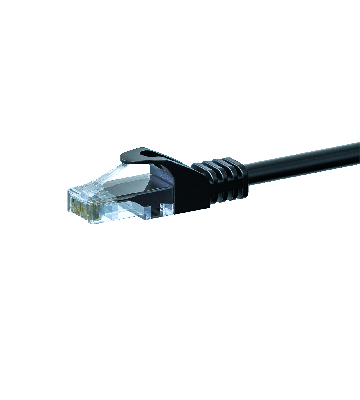 UTP CAT5e patchkabel 1,50m zwart - 100% koper