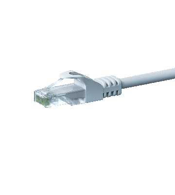 UTP CAT5e patchkabel 0,50m wit - 100% koper