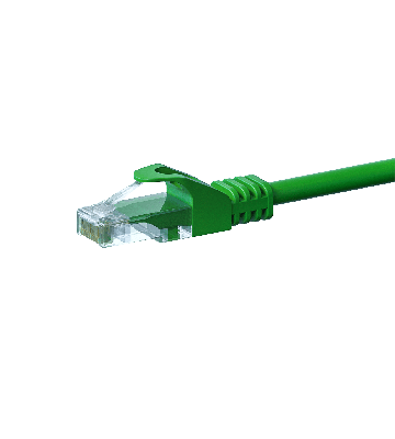 UTP CAT5e patchkabel 0,50m groen - 100% koper