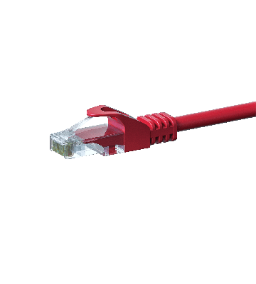 UTP CAT5e patchkabel 1,50m rood - 100% koper