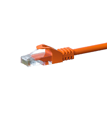 UTP CAT5e patchkabel 1m oranje - 100% koper