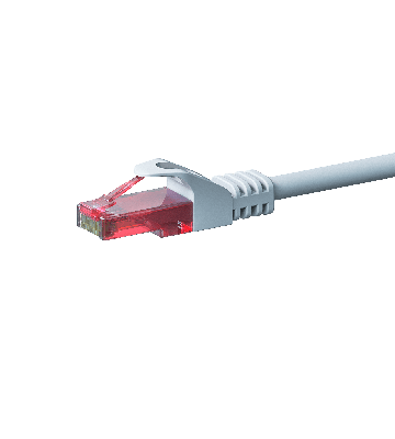 UTP CAT6 patchkabel 0,50m wit - 100% koper