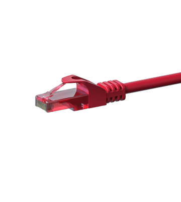 UTP CAT6 patchkabel 0,15m rood - 100% koper