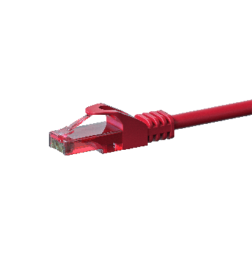 UTP CAT6 patchkabel 0,50m rood - 100% koper