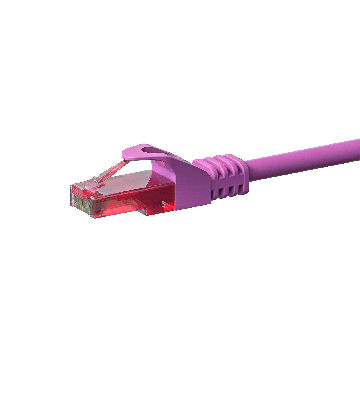 UTP CAT6 patchkabel 3m roze - 100% koper