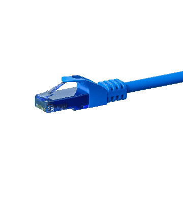 UTP CAT6a patchkabel 10m blauw - 100% koper