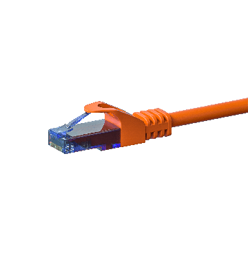 UTP CAT6a patchkabel 20m oranje - 100% koper