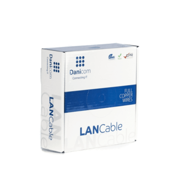DANICOM CAT5E UTP 100m kabel op rol stug -  LSZH (Eca)