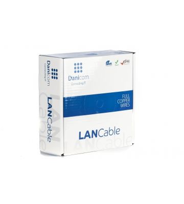 DANICOM CAT6 UTP 50m kabel op rol soepel -  PVC (Fca)