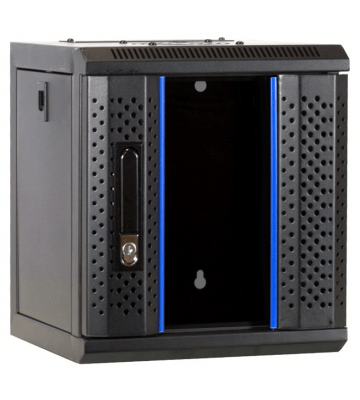 6U serverkast (10 inch) met glazen voordeur 370X450X370mm