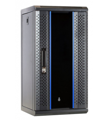 10 inch 12U serverkast met glazen deur 312x310x618mm (BxDxH)