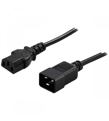 Stroomkabel C13 naar C20 1,80m zwart