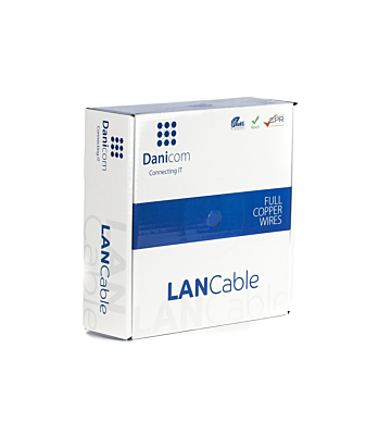 DANICOM CAT7 S/FTP 50m kabel op rol stug -  LSZH (Dca)