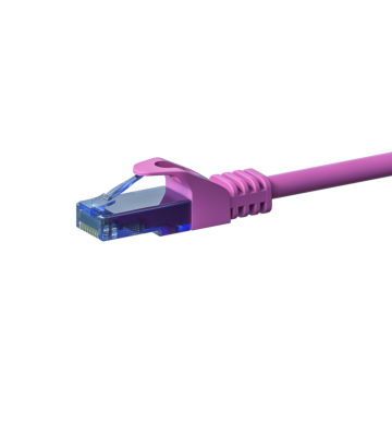 UTP CAT6a patchkabel 2m roze - 100% koper