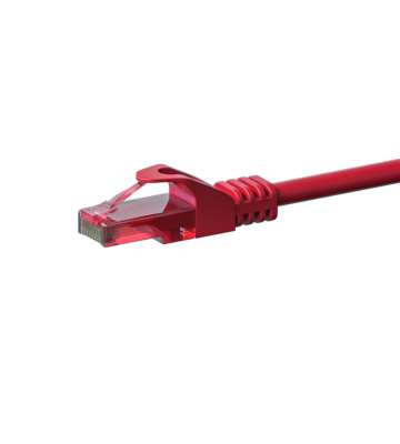 UTP CAT6 patchkabel 0,25m rood - 100% koper