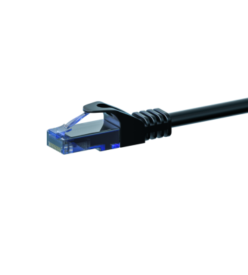 UTP CAT6a patchkabel 1m zwart - 100% koper