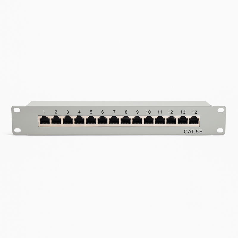 Cat5 10 inch 12 poorts STP patchpaneel